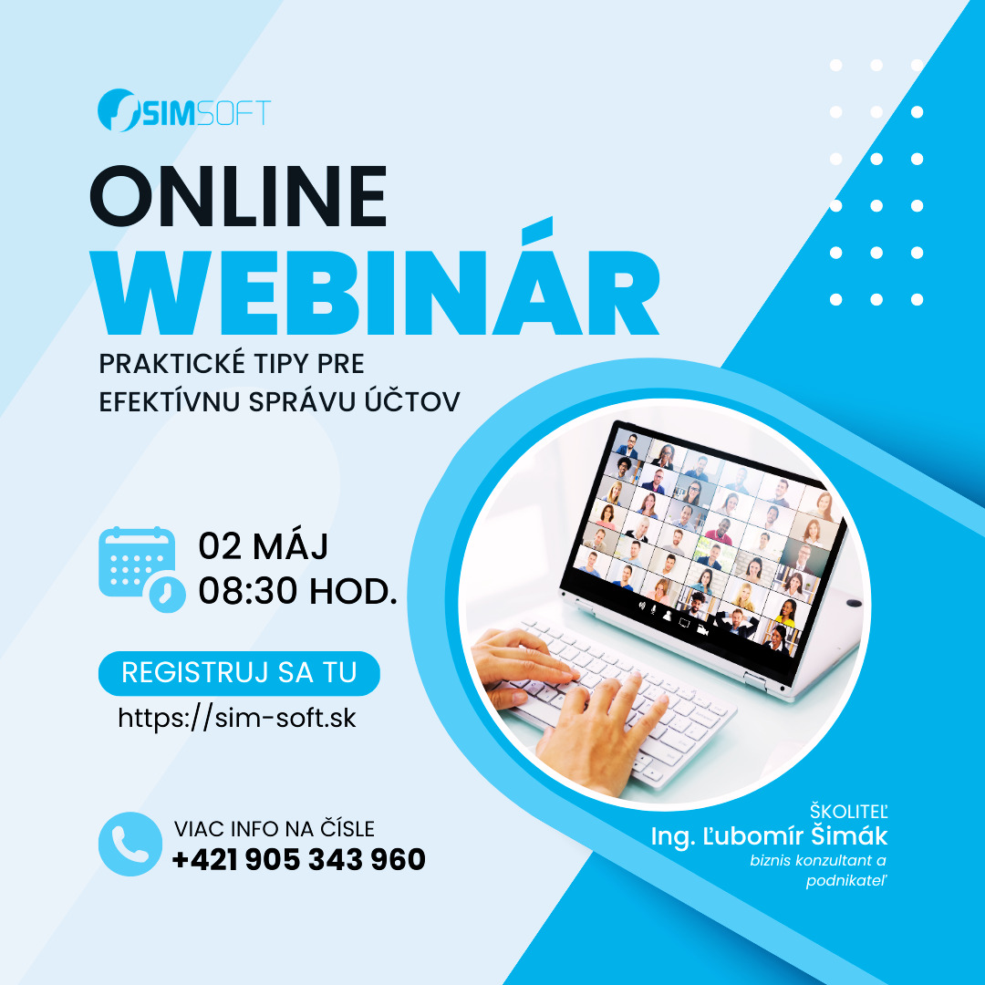 online webinár účtovníctvo